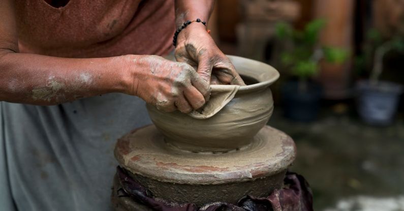 Craftsmanship - Woman Making Clay Pot